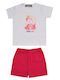 Prod Pijama pentru copii White/fuchsia