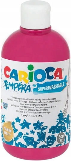 Carioca Superwashable Tempera Paints Magenta in Bottle 500ml 1pcs