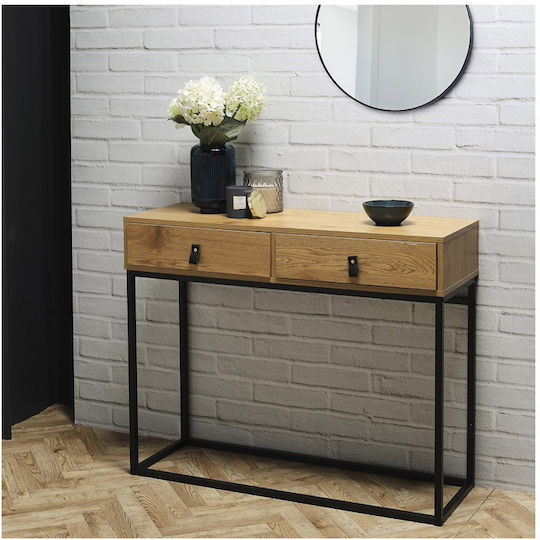 Console Table Wood & Metal Metal L100xW35xH80.5cm
