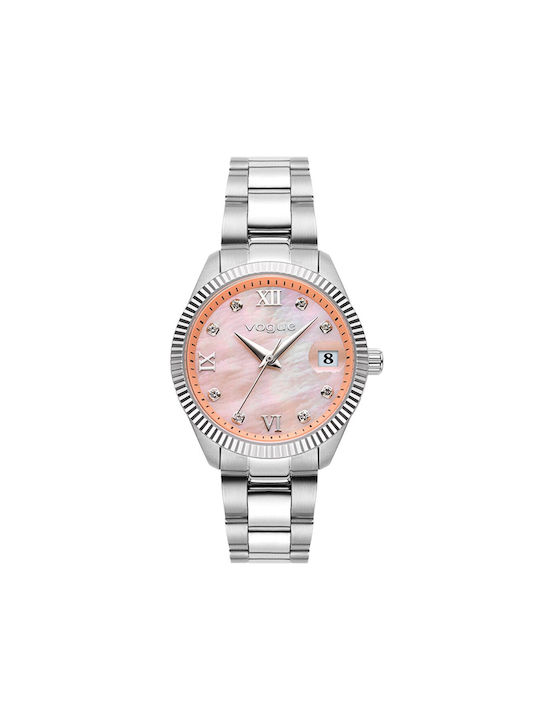 Vogue Watch with Silver Metal Bracelet