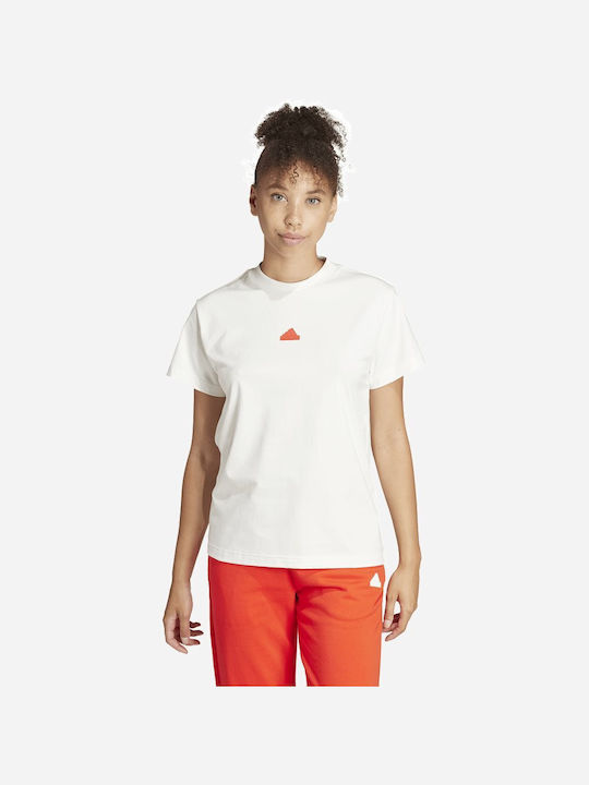 Adidas Damen Sport T-Shirt Weiß