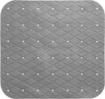 Spitishop Bathtub Mat with Suction Cups Gray 50x50cm