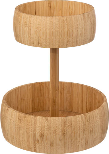 Atmosphera Φρουτιέρα από Μπαμπού 2 Επιπέδων Μπεζ 29x29x35.5εκ. Atmosphera Φρουτιέρα από Μπαμπού 2 Επιπέδων Μπεζ 29x29x35.5εκ.