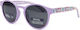 Invu Round Kids Sunglasses with Polarized Lenses in Purple