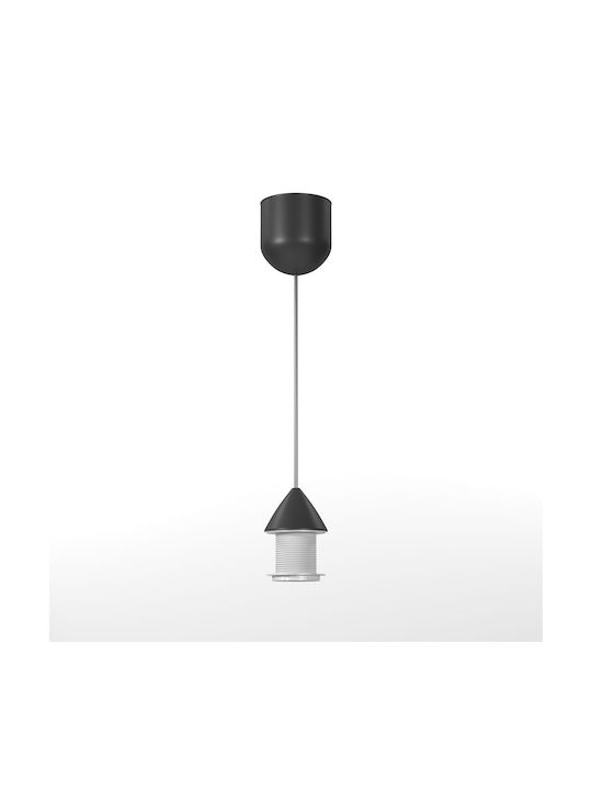 Alphab2b Hängelampe Schwarz mit Fassung E27