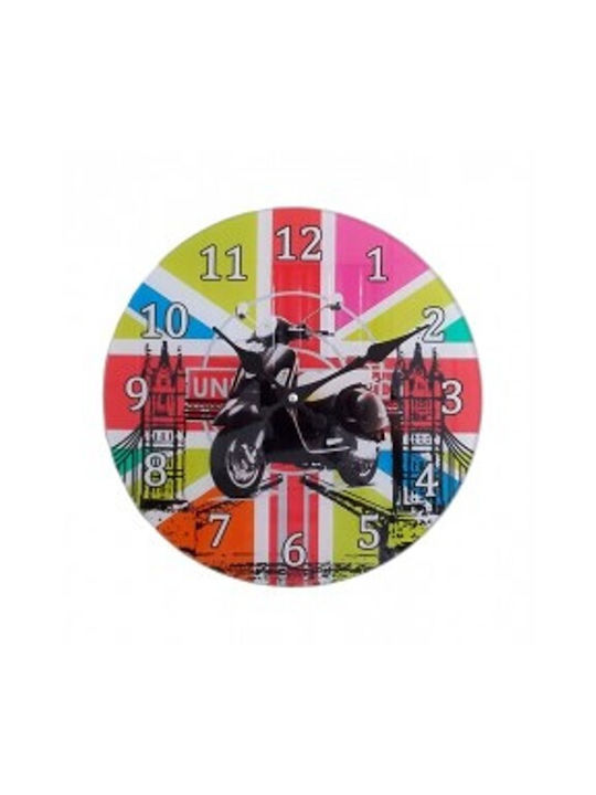 Wall Clock Glass Ø30cm