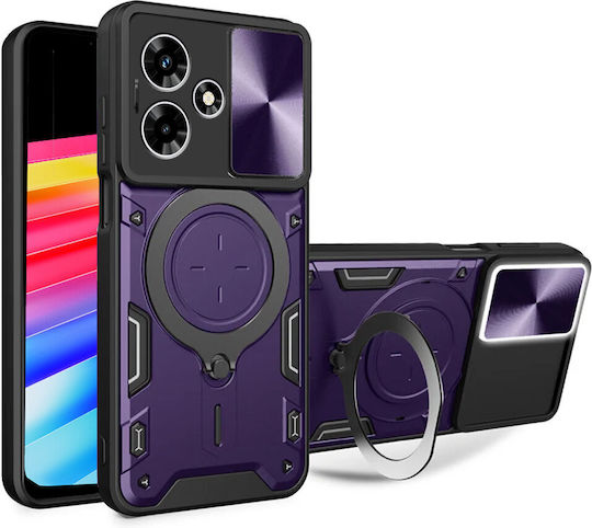 Infinix Back Cover Μεταλλικό Μωβ (Infinix Hot 30 4G, CamShield Slide)