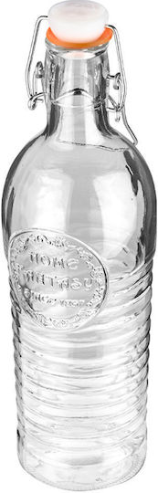 Estia Μπουκάλι Νερού Γυάλινο με Κλιπ 1100ml