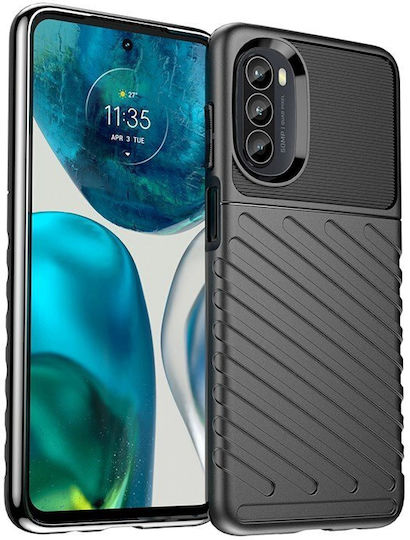 Erbord Back Cover Σιλικόνης Μαύρο (Moto G52)