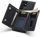 DG.MING Wallet Δερματίνης / Σιλικόνης / Πλαστικό Μαύρο (Galaxy S23 Ultra)