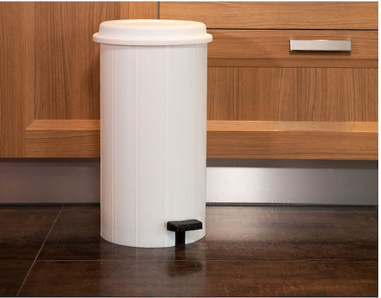 Viomes Waste Bin Plastic with Pedal Grey