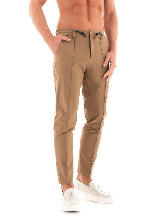 Hugo Boss Men's Trousers in Slim Fit Open Café