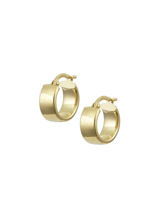 Earrings Hoops made of Gold 14K