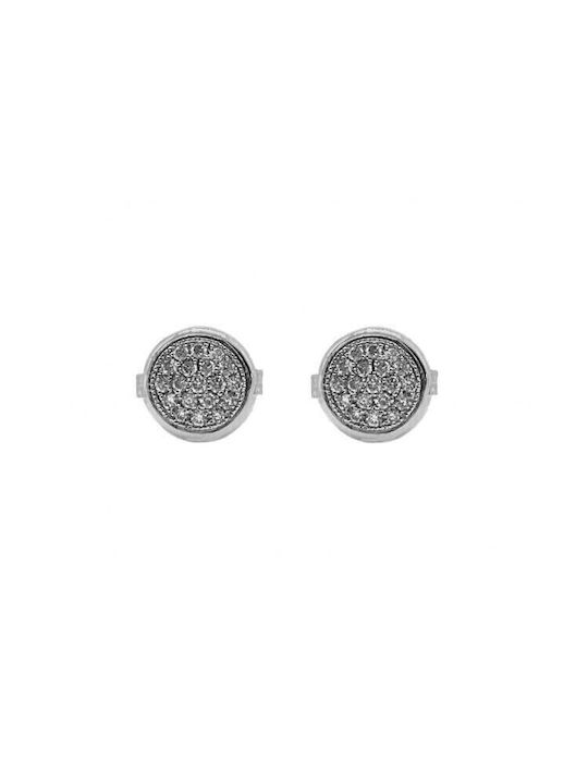 Dionysios Earrings made of Platinum with Diamond