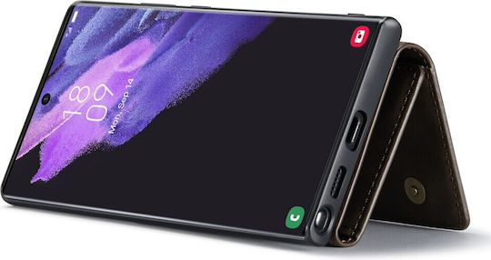 DG.MING Портмоне Изкуствена кожа / Силикон / Пластмаса Кафяв (Galaxy S23 Ultra)