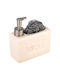 Estia Allure Dispenser Ceramic with Sponge Holder Beige
