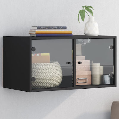 vidaXL Cabinet de baie L68.5xA37xÎ35cm Negru