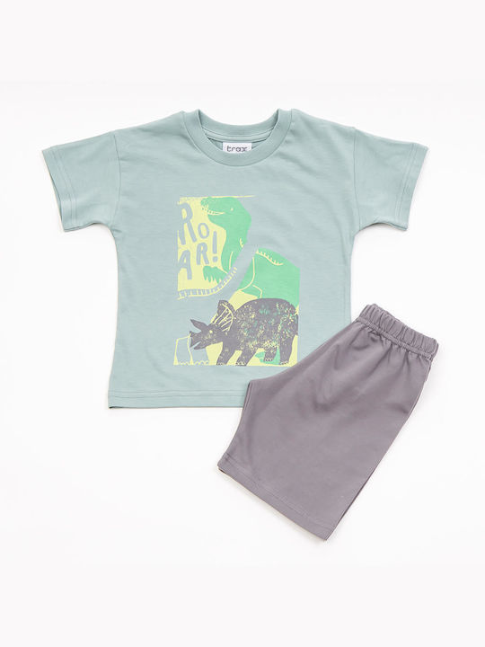 Trax Kinder Set mit Shorts Sommer 2Stück Mint