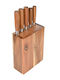 Estia Knife Set with Block from Stainless Steel 5pcs
