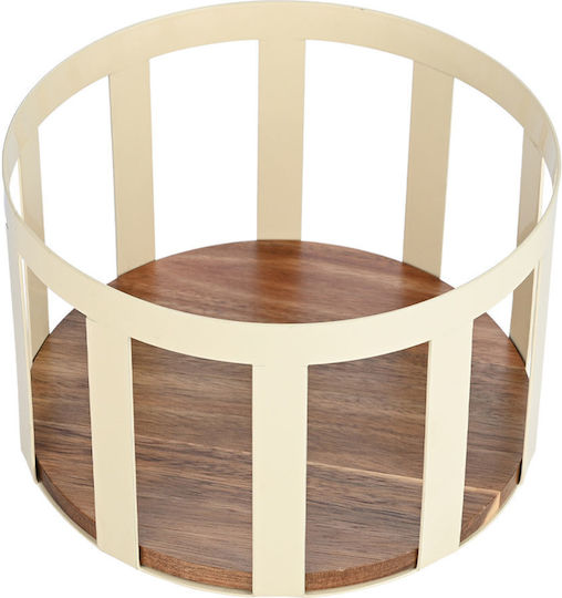 Estia Fruit Bowl Metallic Beige 24x24x11cm