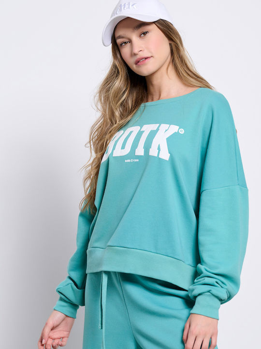 BodyTalk Women's Athletic Blouse Long Sleeve Turquoise