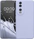 KWmobile Cadru Cameră Back Cover Silicon 1.3mm Lila (Honor 90 - OEM)
