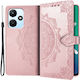 Infinix Book Piele artificială / Plastic / Silicon Roz (Infinix Hot 30i, Mandala)