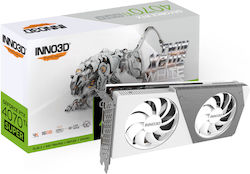 Inno 3D GeForce RTX 4070 Ti Super 16GB GDDR6X Twin X2 OC Alb Placă Grafică