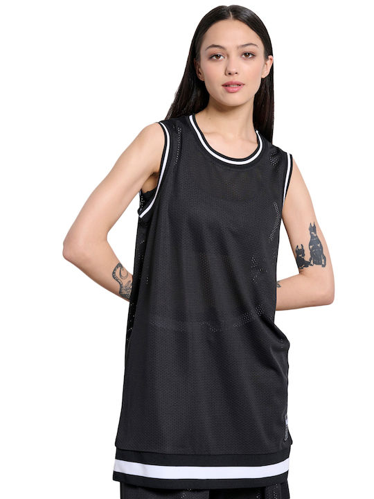 BodyTalk Women's Athletic Blouse Sleeveless Black