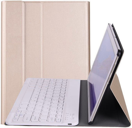 Flip Cover mit Tastatur Englisch US Gold für MediaPad T5 10.1