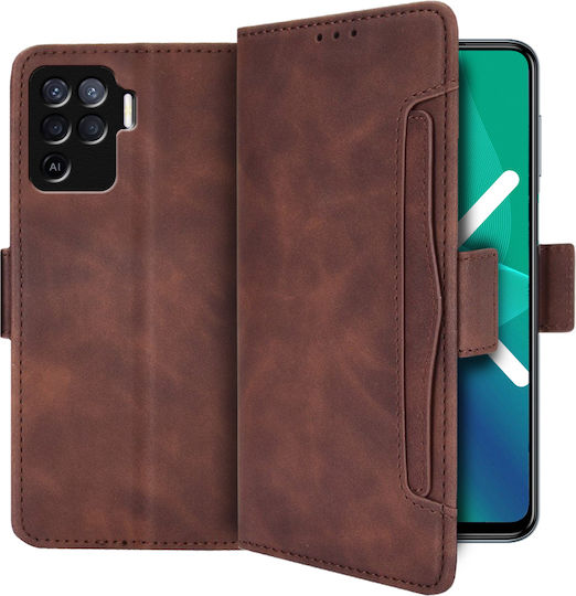 Oppo Book Δερματίνης / Πλαστικό / Σιλικόνης Καφέ (OPPO Lite)