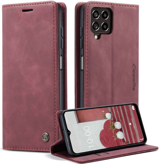 Caseme Book Δερματίνης Μπορντό (Galaxy M33)