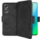 Oppo Book Piele artificială / Plastic / Silicon Negru (Oppo A78 4G)