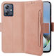 Motorola Book Δερματίνης / Πλαστικό / Σιλικόνης Ροζ (Motorola Moto G54 5G)