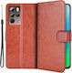 HTC Wallet Δερματίνης Καφέ (HTC U23 Pro)