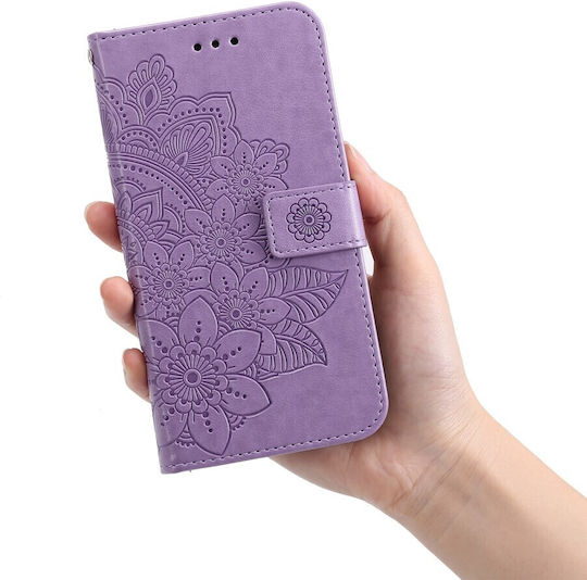 Erbord Книга Изкуствена кожа / Пластмаса / Силикон Лилав (Galaxy A53)