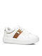 Damen Anatomisch Flatforms Sneakers Weiß