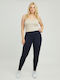 Basic Täglich Frauen Leggings Blau
