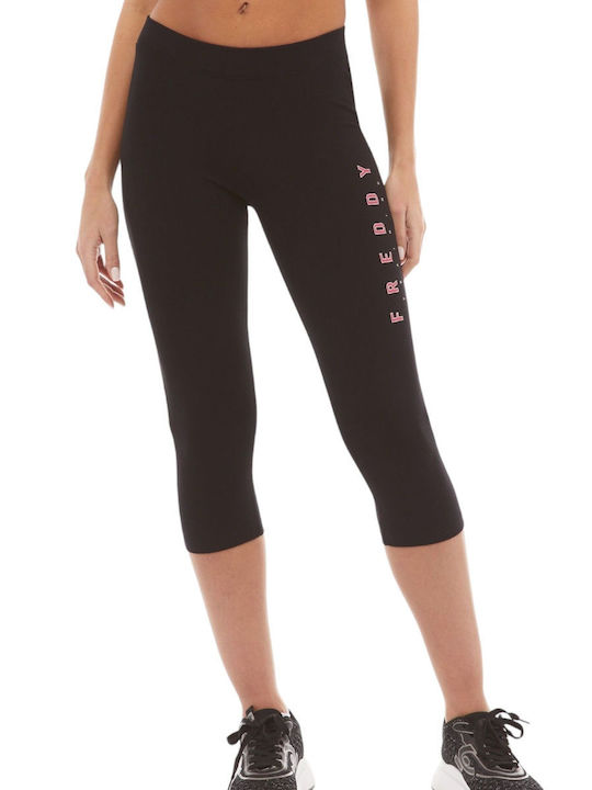 Freddy Frauen Capri Leggings Schwarz