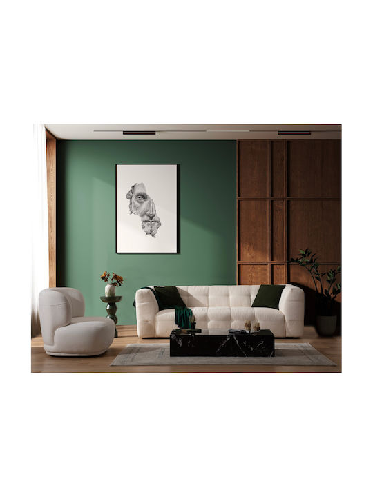 Cady Τριθέσιος Καναπές Μπεζ 235x100x72εκ.