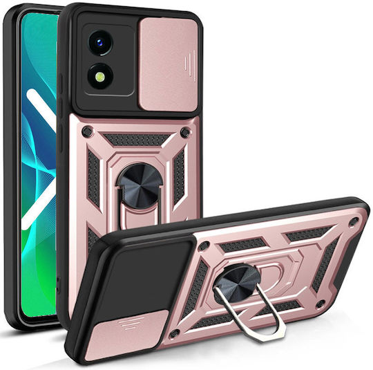 Back Cover Μεταλλικό Ροζ (Vivo Y01)