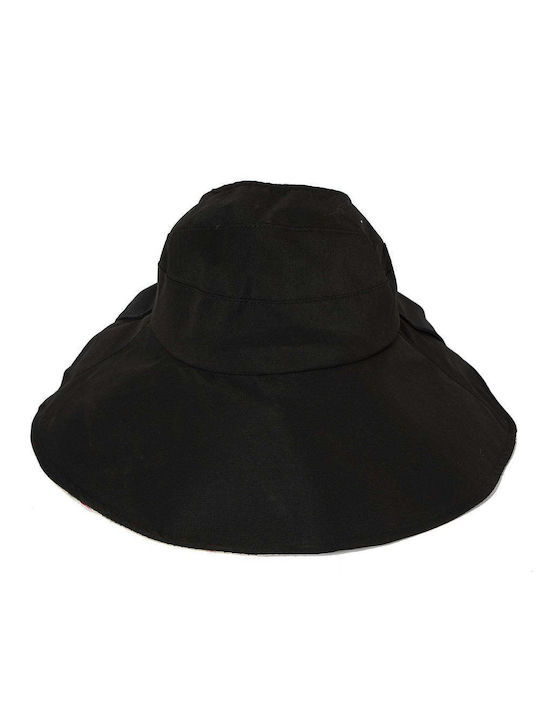 Achilleas Accessories Fabric Women's Visor Hat Black