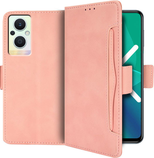 Book Δερματίνης / Πλαστικό / Σιλικόνης Ροζ (Oppo Reno7 Lite)