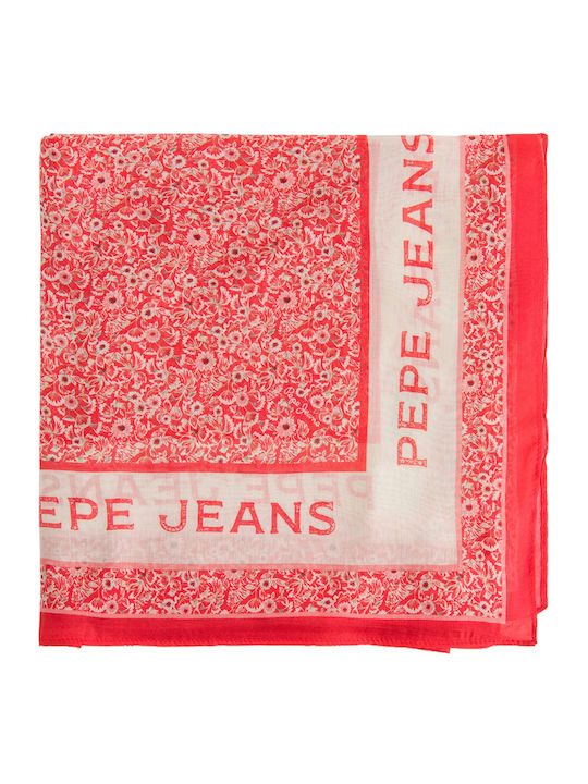 Pepe Jeans Vianda Γυναικείο Φουλάρι Κόκκινο