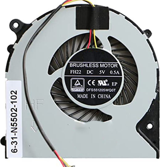 Ανταλλακτικό Ανεμιστηράκι για Laptop Turbox - Clevo N550 N550RC N350D MACHENIKE F57 F57-D5R F57-D1 D2 D3