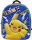 Pokemon Ghiozdan Grădinița Pikachu Ghiozdan De Spate Grădiniță Multicolor