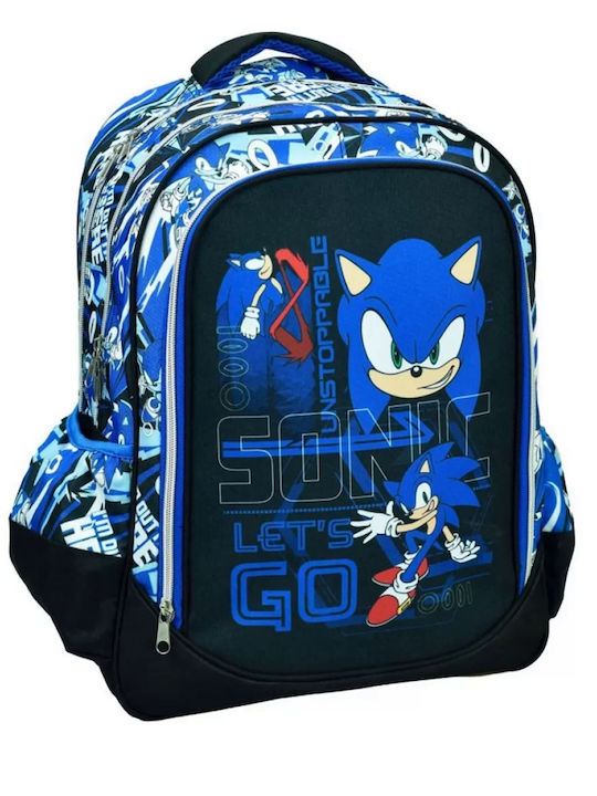 Sonic School Bag Backpack Elementary, Elementary in Blue color