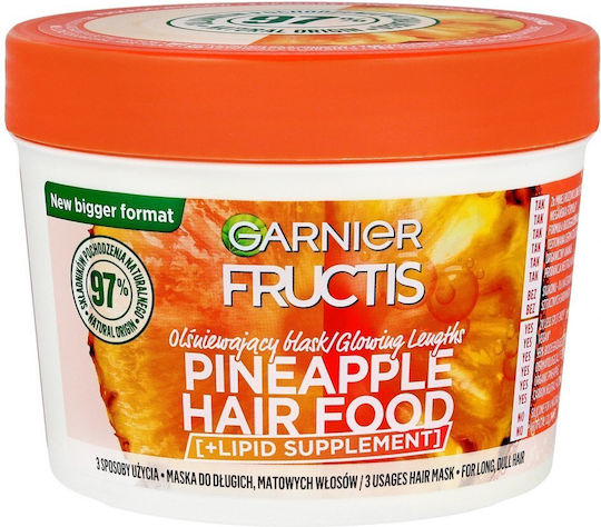 Garnier Fructis Ananas Haarmaske Für Glänzen 400ml