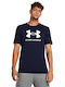 Under Armour Herren Sport T-Shirt Kurzarm Marineblau