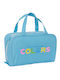 Benetton Toiletry Bag in Albastru color 31cm